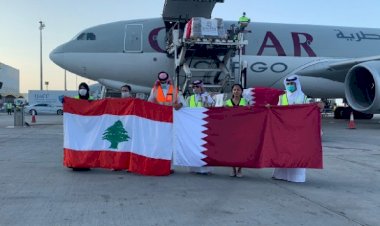 Katar'dan Lübnan'a tıbbi malzeme yardımı