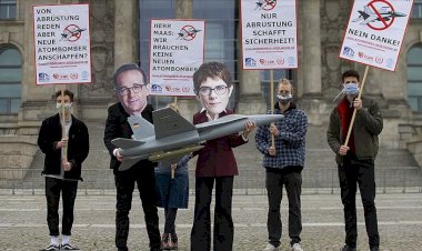 Almanya'nın ABD’den savaş uçağı alma planları protesto edildi