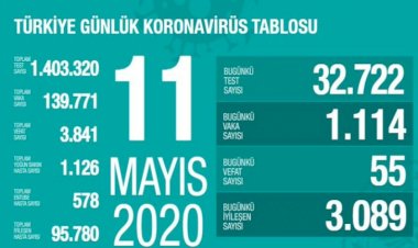 Türkiye'de son 24 saatte koronavirüsten 55 ölüm: Bugünkü vaka sayısı 1114