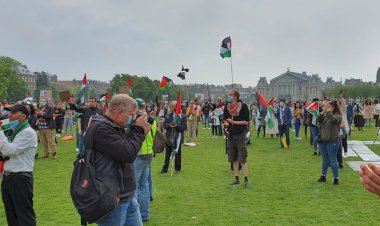 İşgalci İsrail'in ilhak planı Hollanda’da protesto edildi
