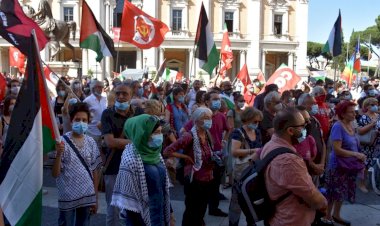 İşgalci İsrail'in ilhak planları İtalya'da protesto edildi