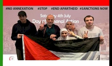 İngiltere'de Filistin'e destek için ve ilhaka karşı halk günü