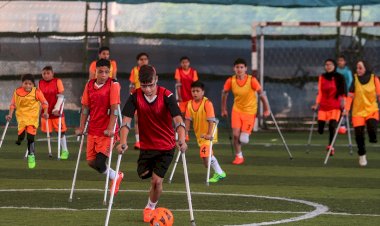Gazze'de ampute futbol antremanları yeniden başladı