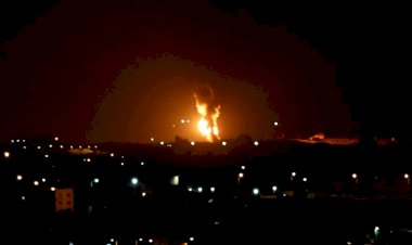 İşgalci İsrail'den Gazze'ye hava saldırısı