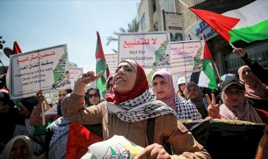 Gazze'de İsrail-BAE normalleşme anlaşması protesto edildi