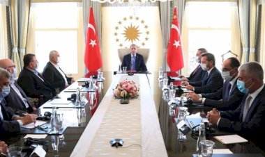 Erdoğan Heniyye başkanlığındaki Hamas heyetini kabul etti