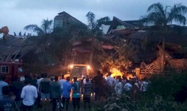 Hindistan'da bina çöktü: En az 90 kişi mahsur kaldı