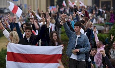 Belarus’ta cumhurbaşkanlığı seçimlerini protesto edenlere polis müdahalesi