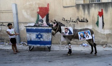 Batı Şeria'da BAE ve Bahreyn'e 'eşekli' protesto