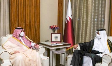 Katar Emiri Temim ile Suudi Arabistan Devlet Bakanı görüştü