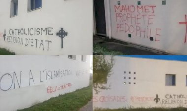 Fransa'nın Rennes kentindeki İbni Sina Camisi ikinci kez İslamofobik saldırıya uğradı