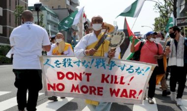 Japonya'da İşgalci İsrail’in eylemleri protesto edildi