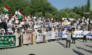 Kürdistan İslam Birliği'nin çağrıları üzerine  Süleymaniye ve Halepçe'de İşgalci İsrail protesto edildi