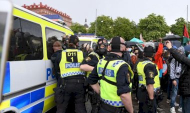 İsveç'te Filistin'e destek gösterisinde 15 gözaltı