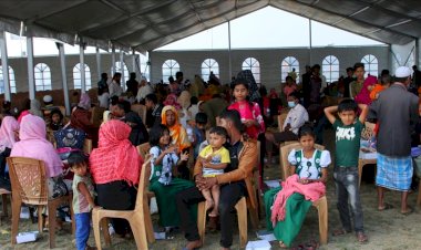 BM yetkilileri Bangladeş'te Arakanlı Müslümanların kaldığı adayı ziyaret ederek koşulları değerlendirdi