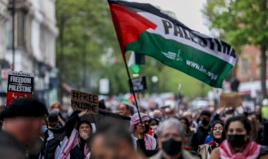 Filistin destekçileri, G7 ülkelerinden İşgalci İsrail'e verdikleri desteği kesmelerini istedi