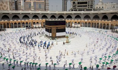 Hacı adayları, Kovid-19 önlemleri gölgesinde Kabe'de ilk tavaflarını yapmaya başladı