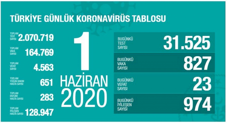 Türkiye'de koronavirüs kaynaklı 23 can kaybı