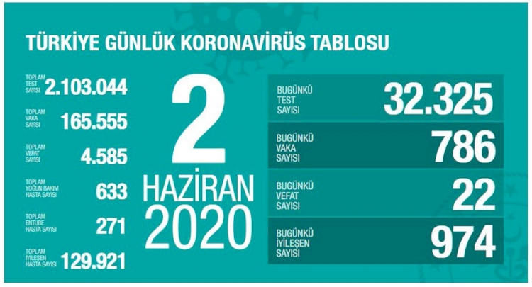 Türkiye'de koronavirüsten 22 can kaybı: Bugünkü vaka sayısı 786