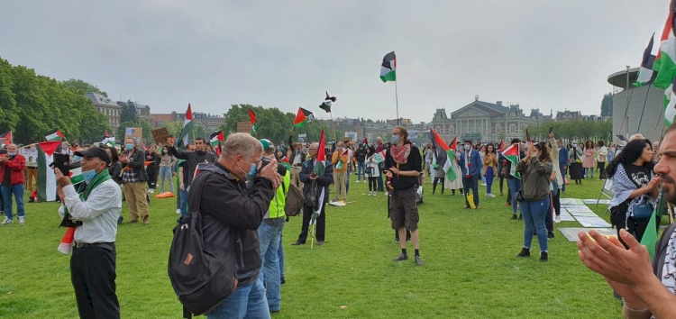 İşgalci İsrail'in ilhak planı Hollanda’da protesto edildi
