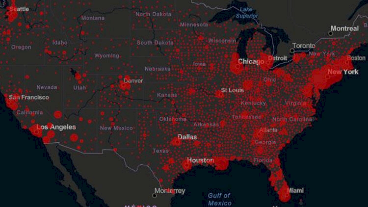 ABD'nin birçok eyaletinde COVID-19 vakaları rekor seviyede yükseldi