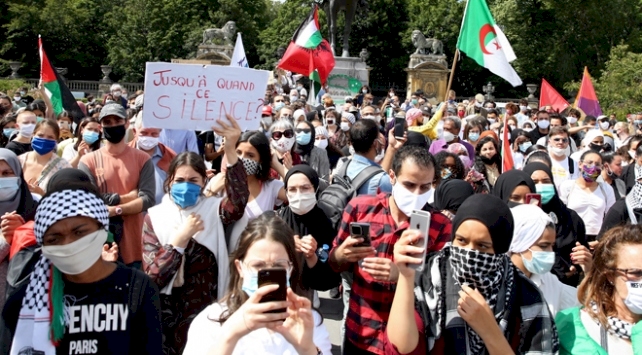 İşgalci İsrail'in 'ilhak' planı Belçika'da protesto edildi
