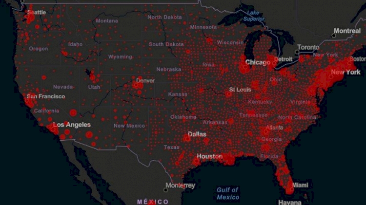 Salgın ABD'de kontrol altına alınamayacak hızla yayılıyor