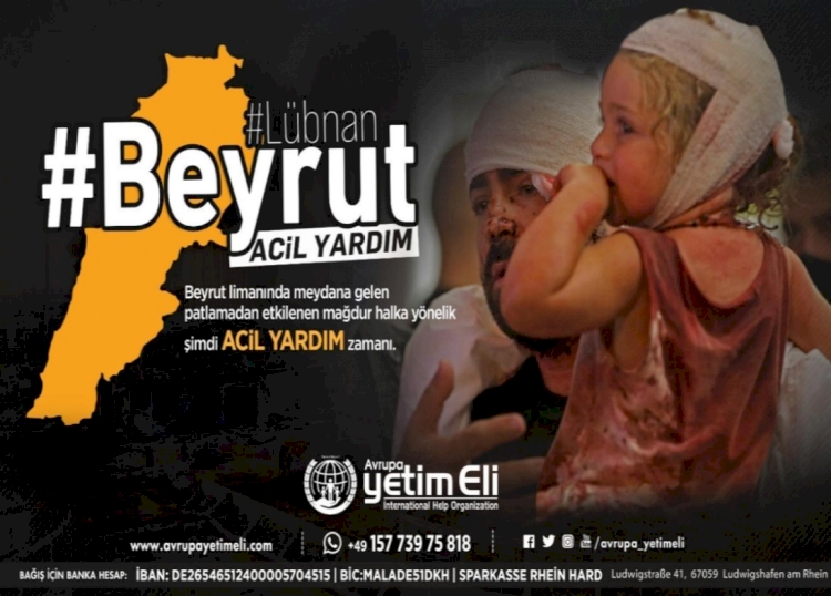 Avrupa Yetim Eli'nden Beyrut için yardım kampanyası
