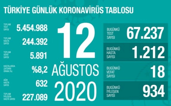 Türkiye'de koronavirüsten 18 ölüm: Bugünkü vaka sayısı 1212