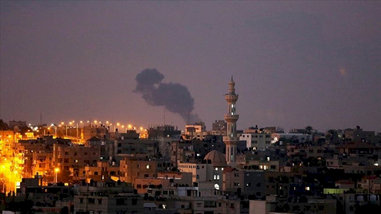 İşgalci İsrail'den Gazze'ye üçüncü hava saldırısı