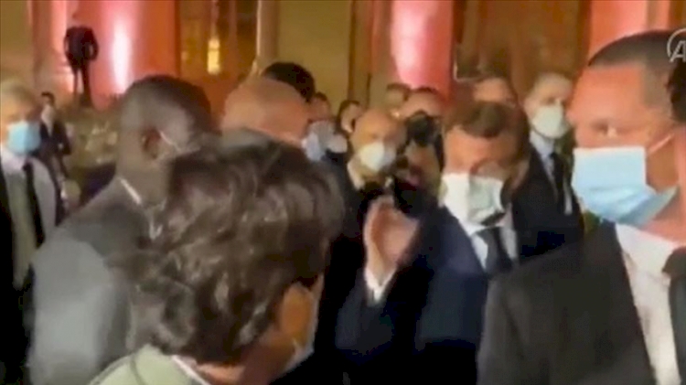 Macron, Hizbullah lideriyle yaptığı görüşmeyi haberleştiren gazeteciyi azarladı