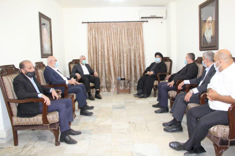 Hamas lideri Heniyye ile Nasrallah Beyrut'ta bir araya geldi
