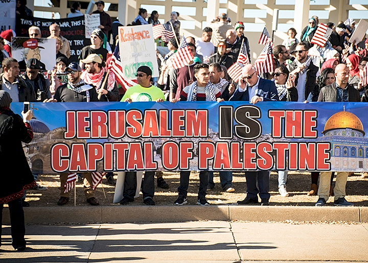 İşgalci İsrail ile normalleşme anlaşması ABD'de protesto edildi