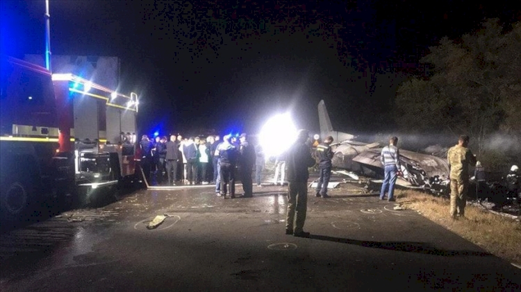 Ukrayna'nın Harkov bölgesinde askeri uçak düştü: 25 ölü