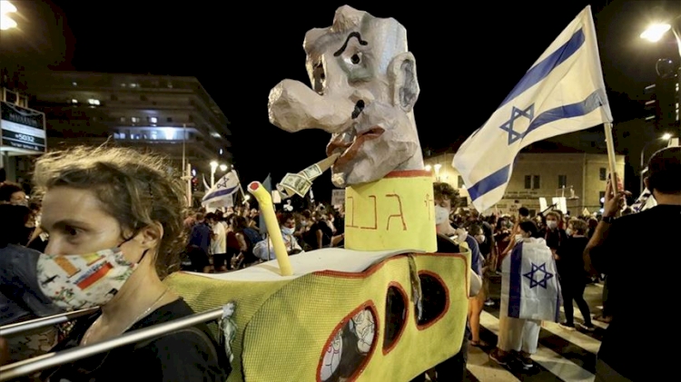 İşgalci İsrail’de Netanyahu karşıtı gösteriler tüm hızıyla sürüyor