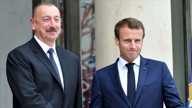 Aliyev ve Macron, Dağlık Karabağ sorunuyla ilgili mevcut durumu görüştü