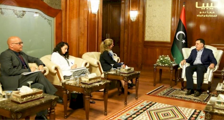 Libya Başbakanı Serrac, BM yetkilisiyle, Libya'daki siyasi çözüm sürecini görüştü