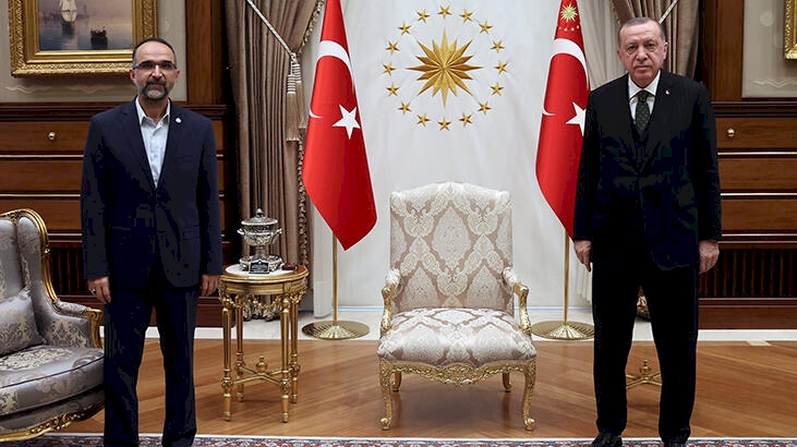 Cumhurbaşkanı Erdoğan ile HÜDA PAR Genel Başkanı Sağlam görüştü