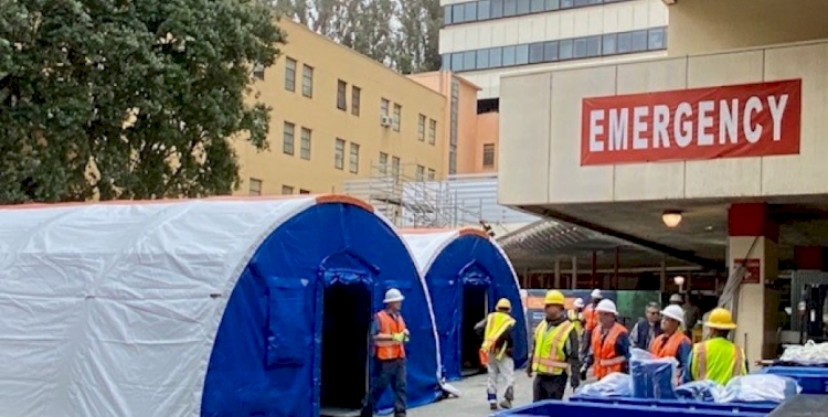 İngiltere'de hastaneler çadırlar kurmayı planlıyor