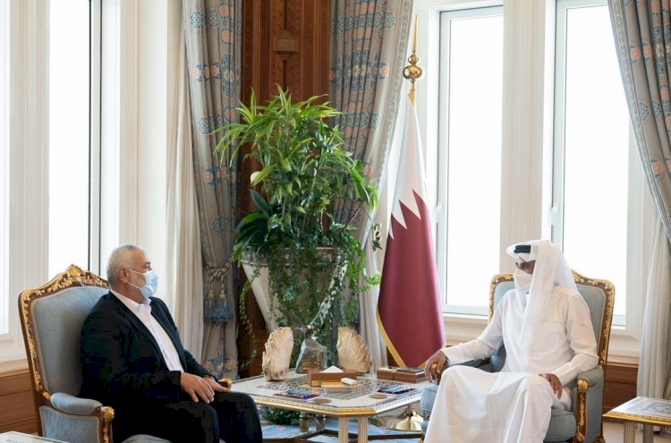 Heniyye, Katar Emiri’yle Filistin’deki gelişmeleri görüştü