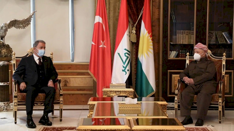 Mesud Barzani, Hulusi Akar ile görüştü