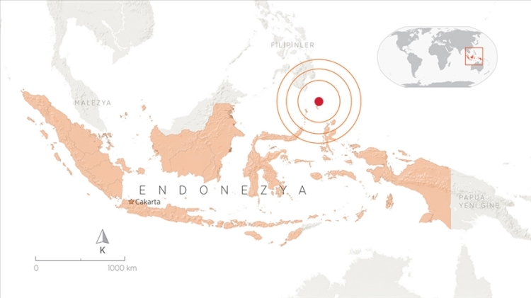 Endonezya'da 7,1 büyüklüğünde deprem