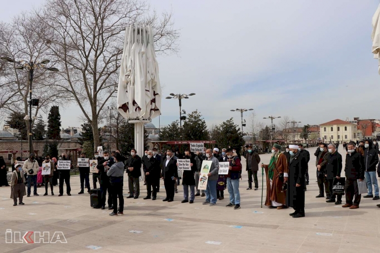 Peygamber Sevdalıları Kudüs için İstanbul'da basın açıklaması düzenledi