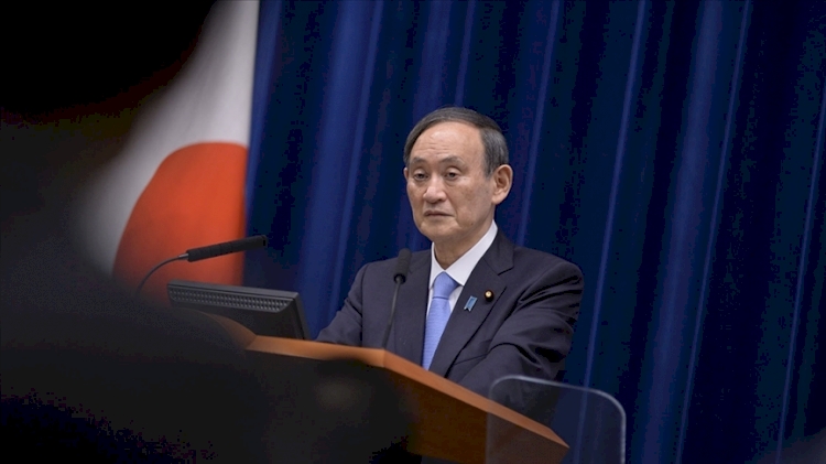 Japonya Başbakanı Suga, Kuzey Kore'nin Japon Denizi'ne iki füze fırlattığını açıkladı