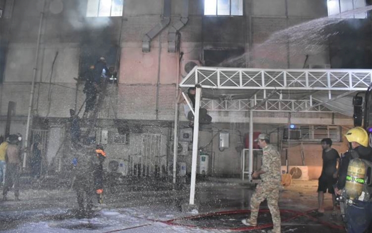 Bağdat'ta hastanede yangın: 40 kişi yaşamını yitirdi
