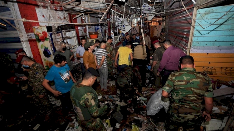 Irak'ın başkenti Bağdat'taki halk pazarında patlama: 22 ölü