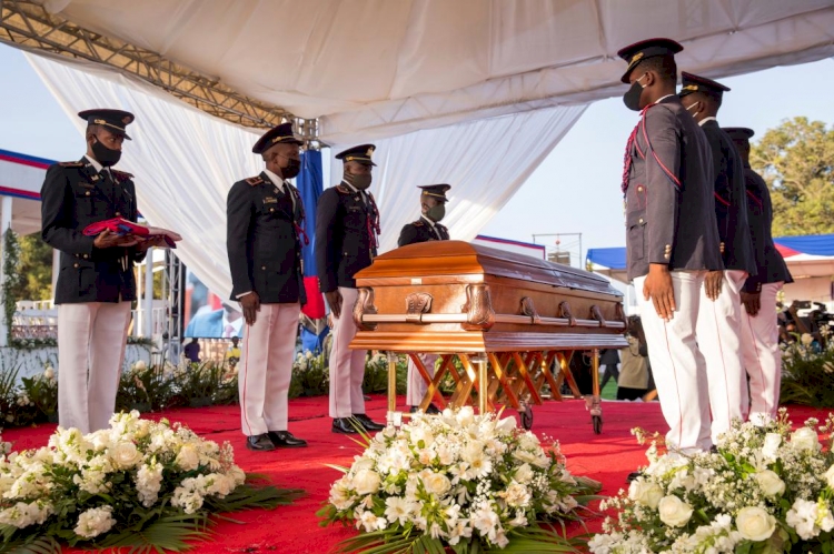 Suikast sonucu öldürülen Haiti Devlet Başkanı Moise için cenaze töreni düzenlendi