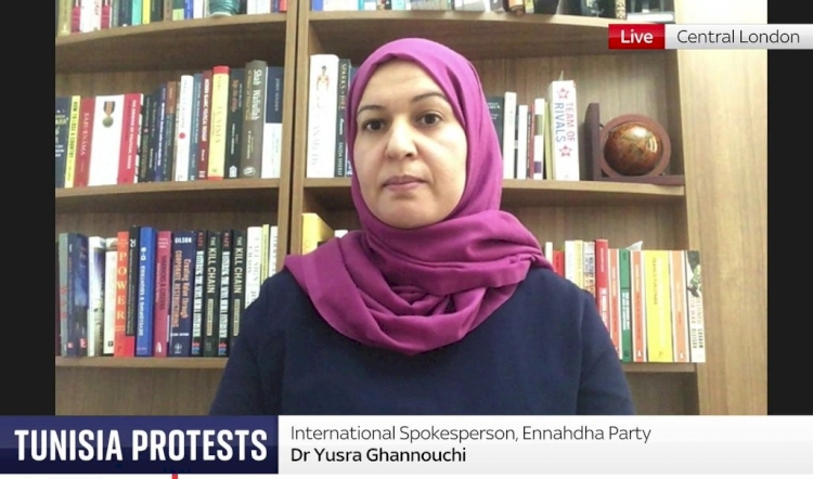 Nahda Hareketinin Uluslararası Sözcüsü Dr. Yusra Gannuşi: Tunus halkı diktatörlüğe dönüşü kabul etmeyecek