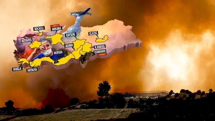 Türkiye'de 5 ilde yangınlarla mücadele sürüyor