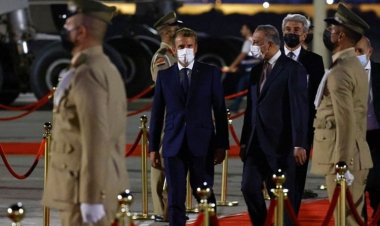 Macron, 'Bağdat İş Birliği ve Ortaklık Konferansı'na katılmak üzere Irak'a geldi